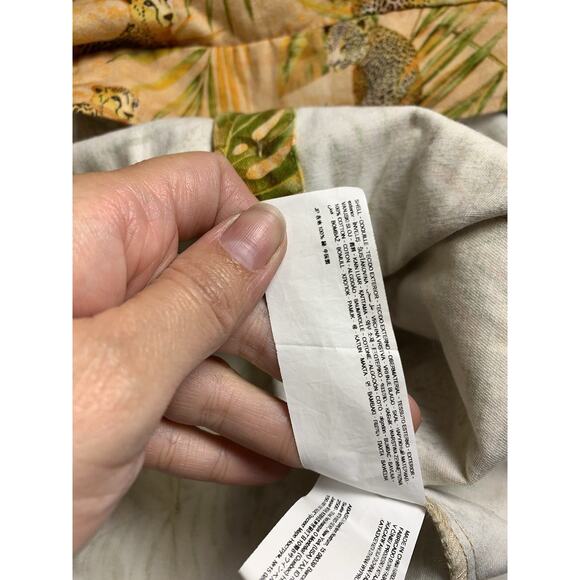 Desigual tropical shirt dress leopard cheetah safari M - Picture 12 of 12